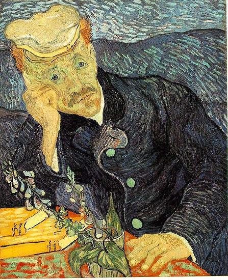 Vincent Van Gogh Portrait of Dr. Gachet was painted in June France oil painting art